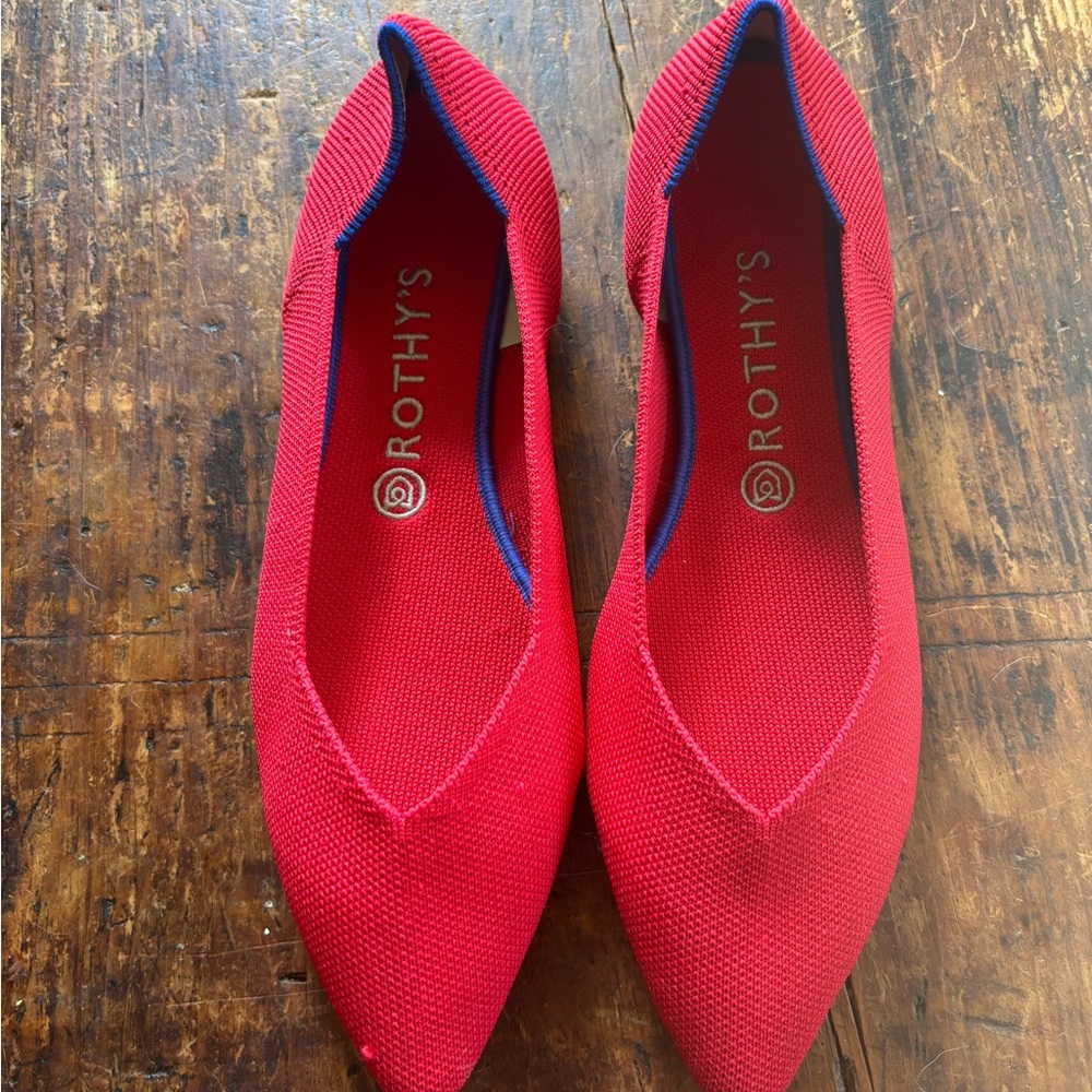 Rothy's Vibrant Red Flats
